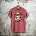Cute Dog Puppy English Bulldog Reading Book Men's Comfort Colors T-Shirt Crimson Cute Dog Puppy English Bulldog Reading Book Men's Comfort Colors T-Shirt Crimson