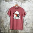 Cute Halloween Ghost Reading Book Men's Comfort Colors T-Shirt Crimson