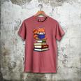 Cute Kawaii Kids Reading Books Glasses Red Panda Lover Men's Comfort Colors T-Shirt Crimson