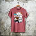 Cute Polar Bear Is Reading a Book Reading Polar Bear Men's Comfort Colors T-Shirt Crimson Cute Polar Bear Is Reading a Book Reading Polar Bear Men's Comfort Colors T-Shirt Crimson