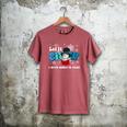Cute Snowman Let It Snow I Have Books Reader Men's Comfort Colors T-Shirt Crimson