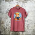 Cute Teddy Bear Reading Book Fun Men's Comfort Colors T-Shirt Crimson