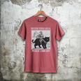 Defend Your Local Library Knight Cat Rider Book Lover Men's Comfort Colors T-Shirt Crimson