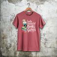 Easily Distracted By Books And Gnomes Men's Comfort Colors T-Shirt Crimson