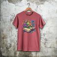 Enchanted Open Book With Blooming Flowers Men's Comfort Colors T-Shirt Crimson Enchanted Open Book With Blooming Flowers Men's Comfort Colors T-Shirt Crimson