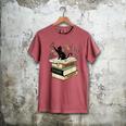 Fantasy Drama Tragedy Cat Book Lover Reading Humor Men's Comfort Colors T-Shirt Crimson Fantasy Drama Tragedy Cat Book Lover Reading Humor Men's Comfort Colors T-Shirt Crimson