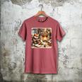 Fox Reads By Fireplace In Cabin Rustic Book Cozy Cup Tea Men's Comfort Colors T-Shirt Crimson Fox Reads By Fireplace In Cabin Rustic Book Cozy Cup Tea Men's Comfort Colors T-Shirt Crimson