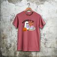 Ghost Reading Halloween Women Teacher Book Lover Men's Comfort Colors T-Shirt Crimson