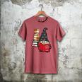 Gnome Read Reading Book Librarian Across America Women Kids Men's Comfort Colors T-Shirt Crimson