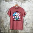A Good Day To Read a Book Reading Eagle With American Flag Men's Comfort Colors T-Shirt Crimson