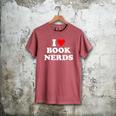 I Heart Book Nerds Book Readers Cute Men's Comfort Colors T-Shirt Crimson I Heart Book Nerds Book Readers Cute Men's Comfort Colors T-Shirt Crimson