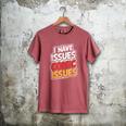 I Have Issues Comic Issues Comic Book Lover Men's Comfort Colors T-Shirt Crimson