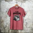 It's Not Hoarding If It's Books Book Lover Readers Men's Comfort Colors T-Shirt Crimson