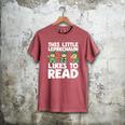 This Little Leprechaun Likes To Read St Patrick's Day Book Men's Comfort Colors T-Shirt Crimson