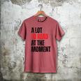 A Lot To Read At The Moment Reading Book Reader Nerd Men's Comfort Colors T-Shirt Crimson