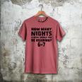 How Many Nights A Week Should You Be Reading 6-7 Book Lover Premium Tri-Blend Men's Comfort Colors T-Shirt Crimson