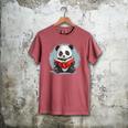Panda With Book For Reading Enthusiasts Men's Comfort Colors T-Shirt Crimson Panda With Book For Reading Enthusiasts Men's Comfort Colors T-Shirt Crimson