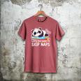 Panda Napping On Books Life’s Too Short To Skip Naps Men's Comfort Colors T-Shirt Crimson