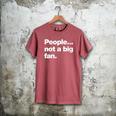 People Not a Big Fan A Deadpan Design For Introverts Men's Comfort Colors T-Shirt Crimson