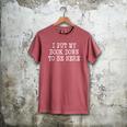 I Put My Book Down To Be Here Men's Comfort Colors T-Shirt Crimson