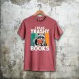 Raccoon Smutty Book Lover Spicy Romance Novels Women's Men's Comfort Colors T-Shirt Crimson