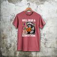 Well Read & Slightly Feral Raccoon Book Lover Graphic Men's Comfort Colors T-Shirt Crimson