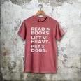 Read Books Lift Heavy Pet Dogs Men's Comfort Colors T-Shirt Crimson