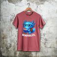 Readsolotl Blue Kawaii Axolotl Book Lover Reading Men's Comfort Colors T-Shirt Crimson