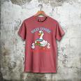 Silly Goose With Books Teacher Club School Educator Men's Comfort Colors T-Shirt Crimson Silly Goose With Books Teacher Club School Educator Men's Comfort Colors T-Shirt Crimson