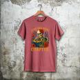 Skeleton Read Book Just One More Chapter Floral Book Lover Men's Comfort Colors T-Shirt Crimson