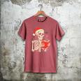 Skeleton Reading Book Christmas Teacher Librarian Book Lover Men's Comfort Colors T-Shirt Crimson Skeleton Reading Book Christmas Teacher Librarian Book Lover Men's Comfort Colors T-Shirt Crimson