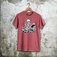 Skeleton Reading Book Floral Dark For Book Lovers Men's Comfort Colors T-Shirt Crimson