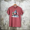 Snowman Reading Books Lovers Librarian Bookworm Christmas Men's Comfort Colors T-Shirt Crimson Snowman Reading Books Lovers Librarian Bookworm Christmas Men's Comfort Colors T-Shirt Crimson