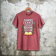 Sorry I Can't I Have Book Club Men's Comfort Colors T-Shirt Crimson