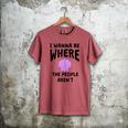 I Wanna Be Where The People Aren't Introvert Men's Comfort Colors T-Shirt Crimson