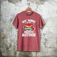 My Wife Is My Favorite Author Book Writer Men's Comfort Colors T-Shirt Crimson My Wife Is My Favorite Author Book Writer Men's Comfort Colors T-Shirt Crimson