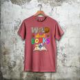 Wild About Reading Books Reader Bookworm Animals Book Lover Men's Comfort Colors T-Shirt Crimson
