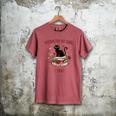 Women's Cat Books Romantic Floral Aesthetic Book Lover Cat Owner Men's Comfort Colors T-Shirt Crimson