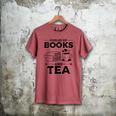 Women's Fueled By Books And Tea Book Lover Bookworm Reading Books Men's Comfort Colors T-Shirt Crimson Women's Fueled By Books And Tea Book Lover Bookworm Reading Books Men's Comfort Colors T-Shirt Crimson