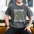 100 Days In The Books English Reading Teacher 100th Day Kids Men's Comfort Colors T-Shirt Pepper