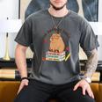 100 Days Of Chill Cute Capybara School Book Lover Men's Comfort Colors T-Shirt Pepper
