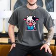 Adorable Book Lover Cow With Reading Glasses Cute Men's Comfort Colors T-Shirt Pepper Adorable Book Lover Cow With Reading Glasses Cute Men's Comfort Colors T-Shirt Pepper