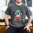 Adorable Book Lover Humming Bird With Reading Glasses Cute Men's Comfort Colors T-Shirt Pepper