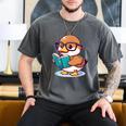 Adorable Book Lover Mallard Duck With Reading Glasses Cute Men's Comfort Colors T-Shirt Pepper Adorable Book Lover Mallard Duck With Reading Glasses Cute Men's Comfort Colors T-Shirt Pepper