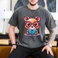 Adorable Book Lover Quokka With Reading Glasses Cute Men's Comfort Colors T-Shirt Pepper Adorable Book Lover Quokka With Reading Glasses Cute Men's Comfort Colors T-Shirt Pepper