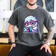 Adorable Book Lover Yeti With Reading Glasses Cute Men's Comfort Colors T-Shirt Pepper Adorable Book Lover Yeti With Reading Glasses Cute Men's Comfort Colors T-Shirt Pepper