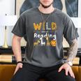 Animal Print Read A Book Character Kids Wild About Reading Men's Comfort Colors T-Shirt Pepper Animal Print Read A Book Character Kids Wild About Reading Men's Comfort Colors T-Shirt Pepper