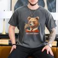 Bear Reading Book Glasses Library Zoo Teacher School Animal Men's Comfort Colors T-Shirt Pepper Bear Reading Book Glasses Library Zoo Teacher School Animal Men's Comfort Colors T-Shirt Pepper