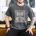 The Book Is Always Better Reader Preference Men's Comfort Colors T-Shirt Pepper