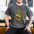 Book Dragon Reading Books Bookworm Fantasy Men's Comfort Colors T-Shirt Pepper